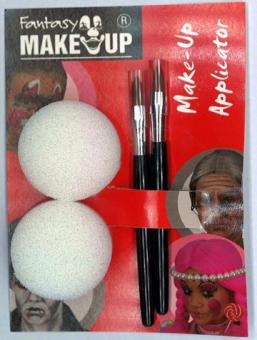 Make-up brush set: 2 brushes with sponges 