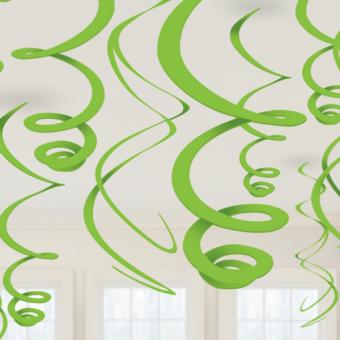 Spirales décoratives:55.8cm, vert 