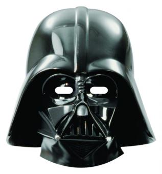 Star Wars Partymasken:6 Stück, 17 x 24 cm, schwarz 