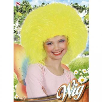 Wig fairy neon yellow: child size:yellow 