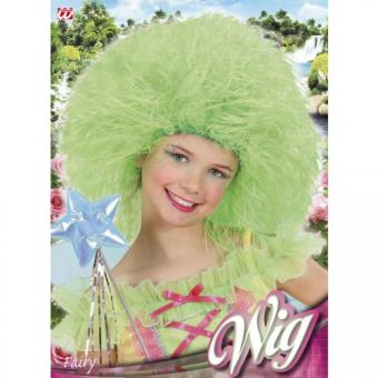 Wig fairy neon green: child size:green 