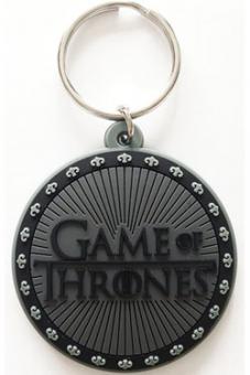 Game of Thrones: Schlüsselanhänger Logo :4,5 x 6 cm, schwarz 