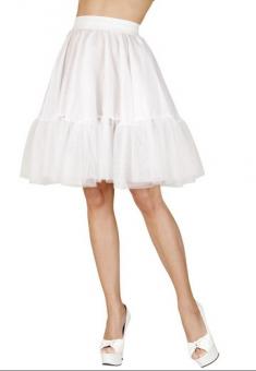 Petticoat with rubber band:One Size, white 