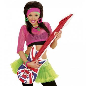Inflatable guitar: England flag:105 cm, multicolored 