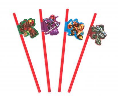 SKYLANDERS: 8 Straws:8 Item, 24 cm, multicolored 