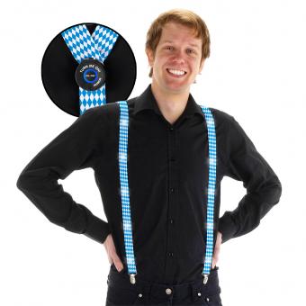 Oktoberfest LED  Suspenders:blue 