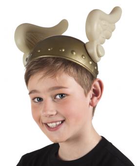 Casque enfant pour Vikings ou Gaulois:or 