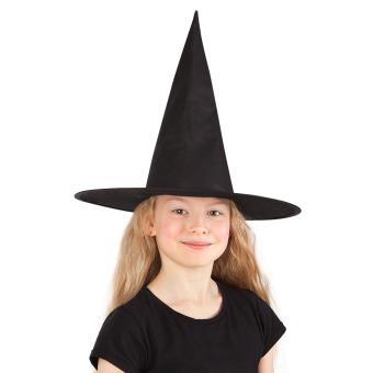 Chapeau de sorcière pour enfants:noir 