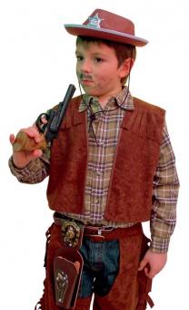 Cowboy Kinderweste:braun 
