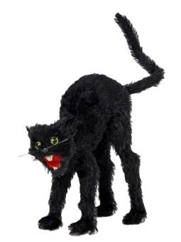 Hunchback cat:34 cm, black 