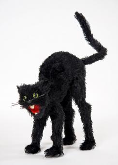 Hunchback cat:34 cm, black 
