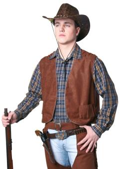 Cowboy vest:brown 
