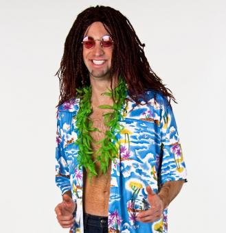 Hawai Colliers de feuilles de chanvre:85 cm, vert 