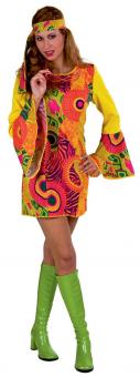 Hippie Kleid mit Stirnband:bunt 