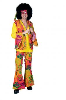 Hippie costume: top, flared pants, headband 