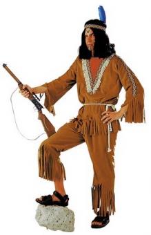 Indians Costume: Indian Man outfit:brown 