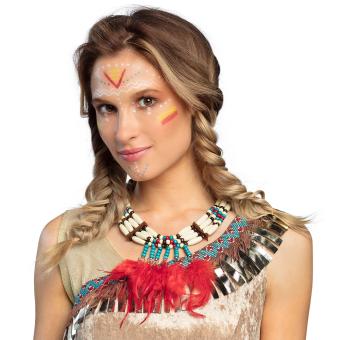 Collier Femme Indienne:multicolore 