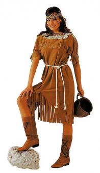 Kostüm Indianerin: Kleid und Kordel 