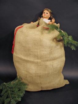 Grand sac en jute naturel:60 x 90 cm, natur 