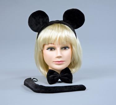Mouse costume set:black 