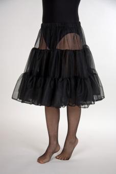 Petticoat 2 layers:55 cm / onesize, black 