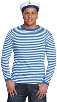 Sweatshirt for sailors and pirates: unisex:blue/white 