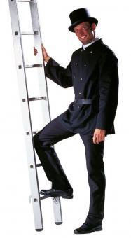 Kaminfeger Kostüm: Jacke, Gürtel, Halstuch 