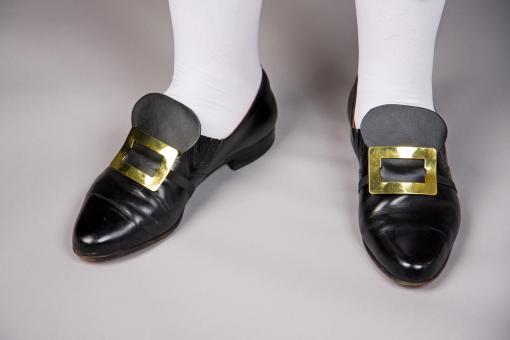 Baroque shoe buckles: with elastic band 