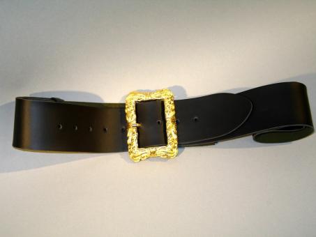 Belt with buckle:150cm, black 