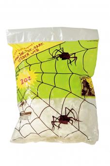 Spinnennetz nachleuchtend:57 g, weiss 
