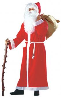 Weihnachtsmann Glocke mit Holzgriff Zubehör Nikolauskostüm 