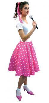 50s skirt rock and roll:pink 