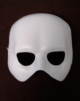 Halbmaske "Phantom":weiss 