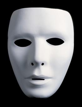 Man Half mask:white 
