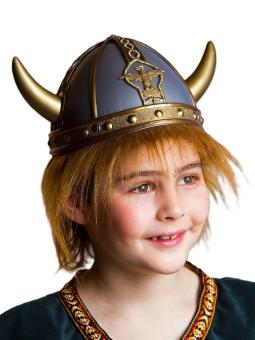 Vikings Helmet für Kids  with Haaren.:grey 