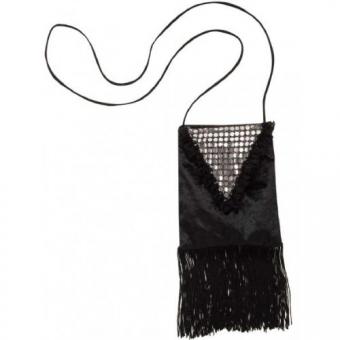20er Shoulder bag : with sequins:black 
