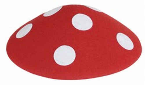 Hat Toadstool for kids:red 