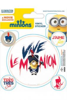 Minions Vinyl Sticker: Vive Le Minion 