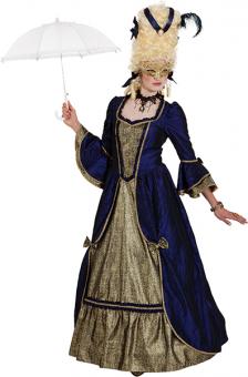 Baroque lady costume: dress, without hoop skirt:Grösse 44 