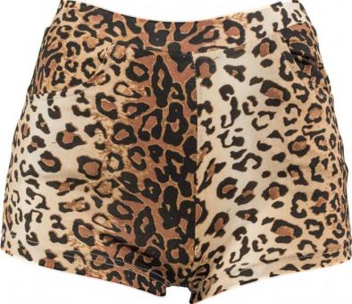 Leopard Hot Pants:braun 