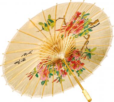 Chinesischer Schirm:beige 