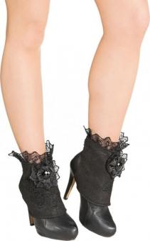 Pointed shoe covers:black 