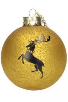 Game of Thrones: Ornements d'arbre de Noël en verre Baratheon 