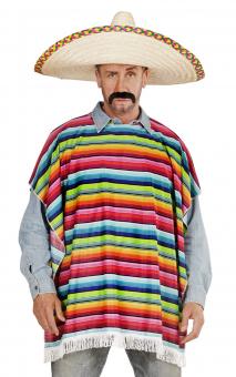 Mexikaner Poncho (ohne Hut):95 x 75 cm, mehrfarbig 