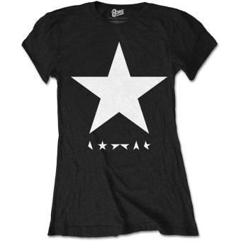 David Bowie T-Shirt: Blackstar (White Star on Black):black 