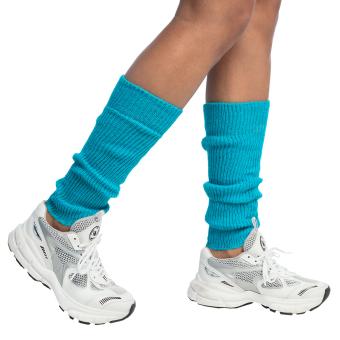Leg warmers neon colored: 80s years Disco Accessoires:blue 