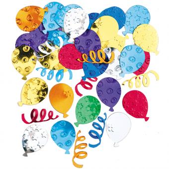 Ballons de confettis décoratifs:multicolore 