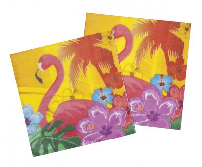 Hawaii Servietten Hibiscus:12 Stück, 33 x 33 cm, mehrfarbig 