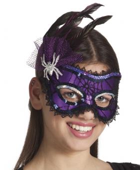 Augenmaske Ragnatela mit Spinne:lila 