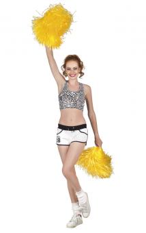 Cheerleader dance fronds: 1pcs.:yellow 